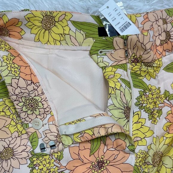 NWT J. Crew Floral Trousers - Yellow and Green Size 2 - Picture 4 of 13